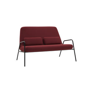 sofá compacto / de design escandinavo / em tecido / em aço