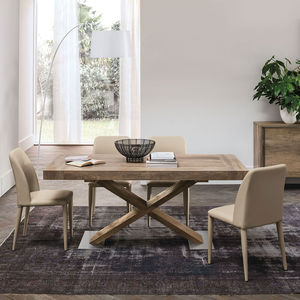 mesa de jantar contemporânea / em madeira / em laminado / retangular