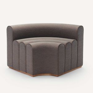 banco estofado contemporâneo
