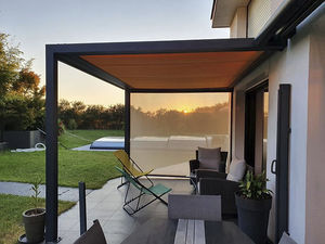 pérgola apoiada em parede