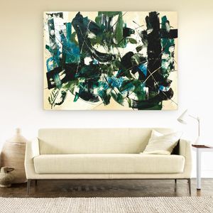 sofá contemporâneo / em tecido / em couro / da linha comercial