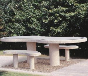 mesa de piquenique contemporânea