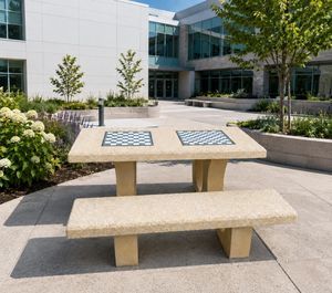 mesa de xadrez para ambiente externo
