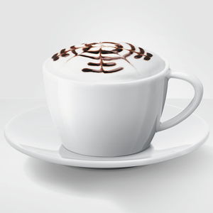 xícara de café em vidro