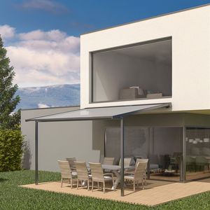 pérgola apoiada em parede