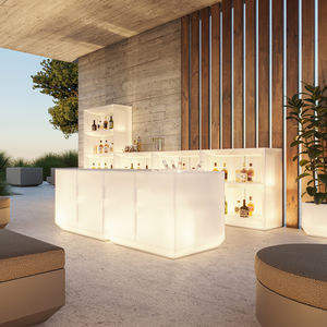 bar de jardim luminoso
