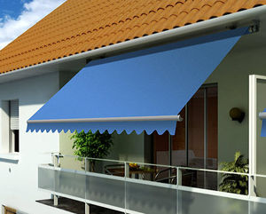 toldo reto de braço pivotante