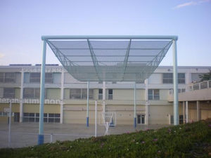 pérgola em aço inoxidável