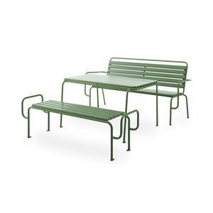 conjunto de mesa e bancos contemporâneo