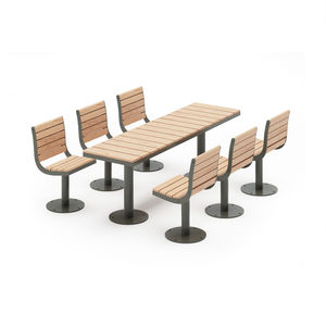 conjunto de mesa e cadeiras contemporâneo