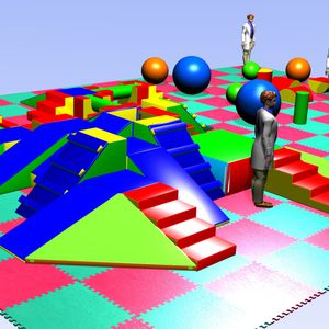 circuito de atividades psicomotoras em espuma 1