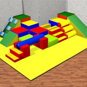 circuito de atividades psicomotoras em espuma 1