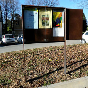 placa de sinalização de piso