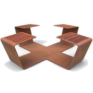 banco para espaço público contemporâneo
