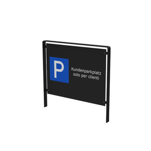 placa de sinalização de piso