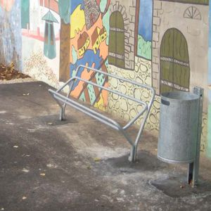 banco para espaço público contemporâneo
