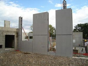 parede dupla pré-fabricada em concreto armado