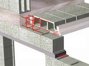 pré-lintel em concreto