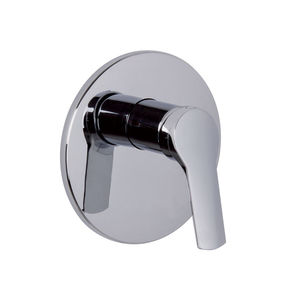 misturador monocomando para box de banheiro / para banheira / de embutir / em metal cromado