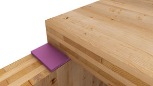 camada de absorção acústica em folhas