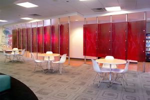 painel de vidro texturizado