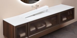 tampo de banheiro em Corian®