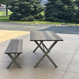 mesa de piquenique contemporânea