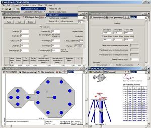 software de cálculo de alicerces especiais