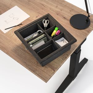 organizador de escritório em material plástico