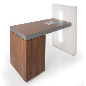 mesa de manicure com iluminação embutida