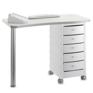 mesa de manicure com compartimento de arrumação