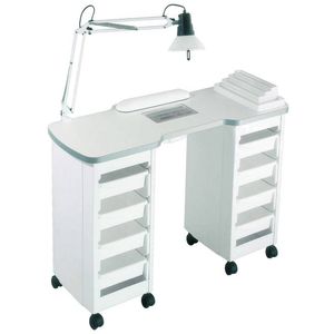 mesa de manicure com compartimento de arrumação
