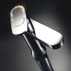 misturador monocomando para lavatório / em cristal Swarovski® / 1 orifício