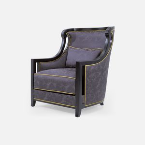 poltrona clássica / em tecido / em faia / Bergère