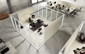 separador de estações de trabalho de piso