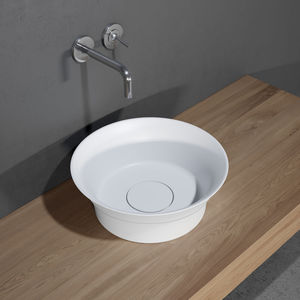 cuba de apoio / redonda / em Solid Surface / contemporânea