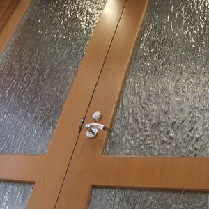 painel de vidro decorado