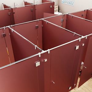 divisória sanitária em aço inoxidável 1