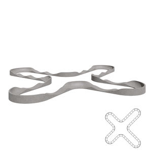pista de pump track para skatepark