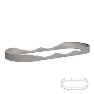 pista de pump track para skatepark
