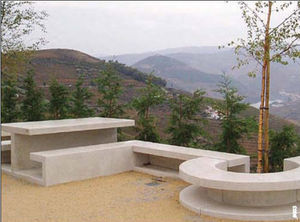 mesa de piquenique contemporânea