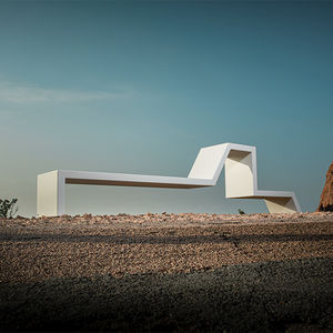banco de jardim contemporâneo