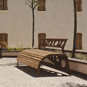 banco de jardim contemporâneo