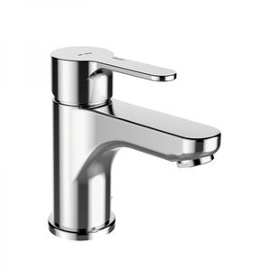 misturador monocomando para lavatório / em metal cromado / 1 furo / de água fria