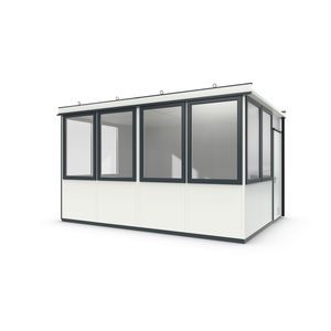 cabine pré-fabricada para ambiente externo