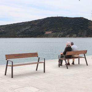 banco para espaço público contemporâneo