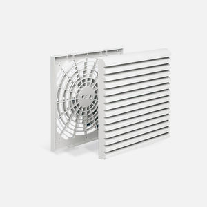 grelha de ventilação em ABS / retangular / para sopragem e retorno do ar / corta-fogo