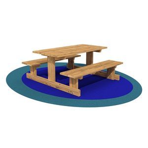 mesa de piquenique tradicional
