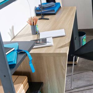 mesa secretária em melamina / contemporânea / de parede