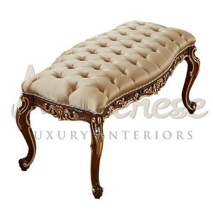 banco de pé de cama de estilo